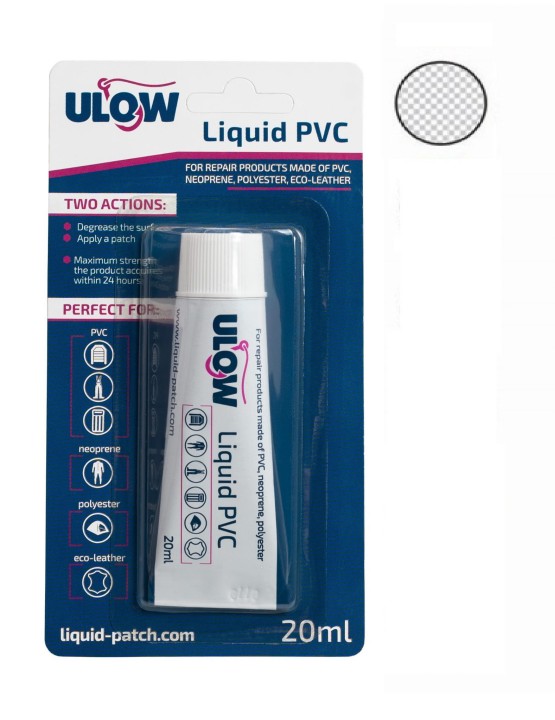 ULOW PŁYNNA ŁATKA PVC KLEJ NA PONTON MATERAC BEZBARWNA