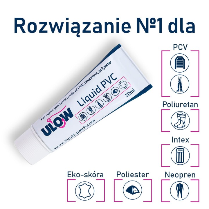 ULOW PŁYNNA ŁATKA PVC KLEJ NA PONTON MATERAC ZIELONA