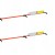2x ŚWIETLIK ELEKTRONICZNY LED NA SZCZYTÓWKĘ FEEDER + BATERIA ZIELONY