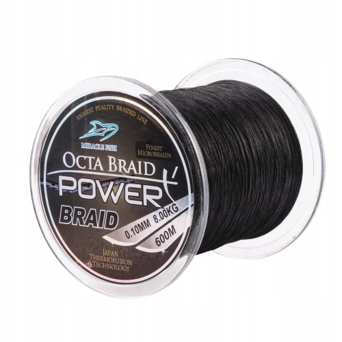 PLECIONKA OCTA BRAID X4 0,22 mm 600 m czarna