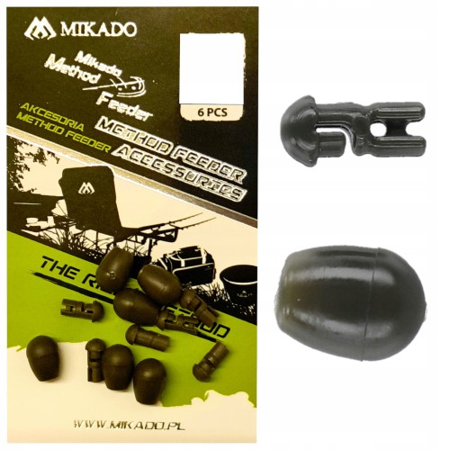 6x ŁĄCZNIK MIKADO CONNECTOR M DO PRZYPONU METHOD FEEDER